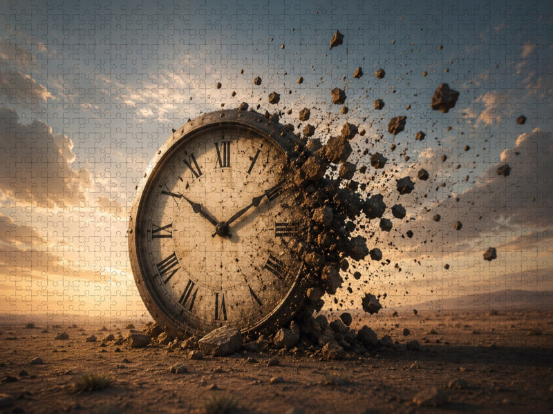 Die zerbrechende Zeit - CALVENDO Foto-Puzzle'