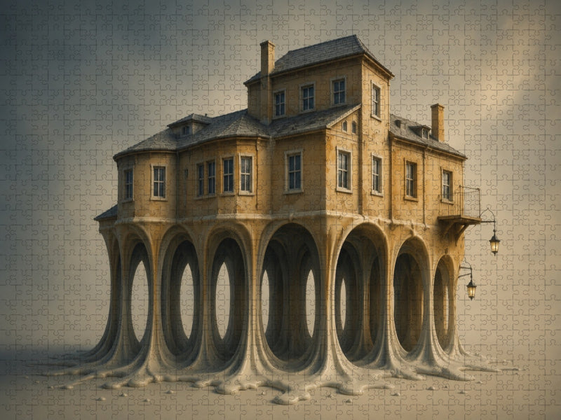 Das schmelzende Haus - CALVENDO Foto-Puzzle'