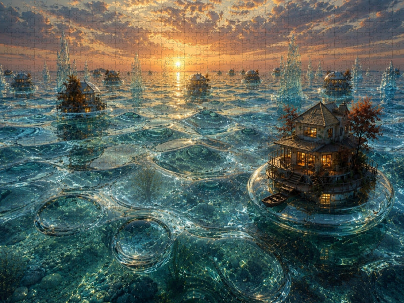Ozean aus flüssigem Glas - CALVENDO Foto-Puzzle'