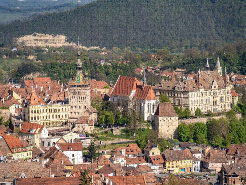 Altstadt Sighisoara Transsylvanien - CALVENDO Foto-Puzzle'
