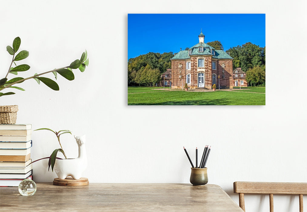Premium Textil-Leinwand Schloss Clementswerth