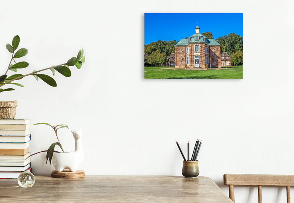 Premium Textil-Leinwand Schloss Clementswerth