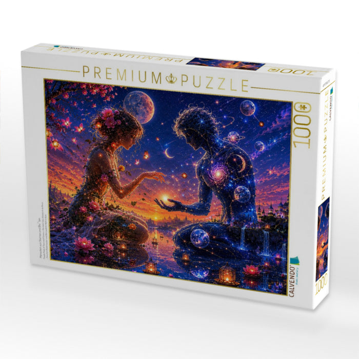 Menschen aus Sternen und Blüten - CALVENDO Foto-Puzzle'