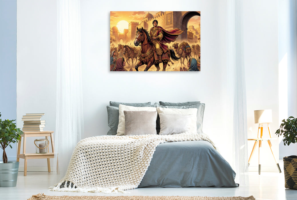 Premium Textil-Leinwand Ben Hur kehrt reich und mächtig zurück