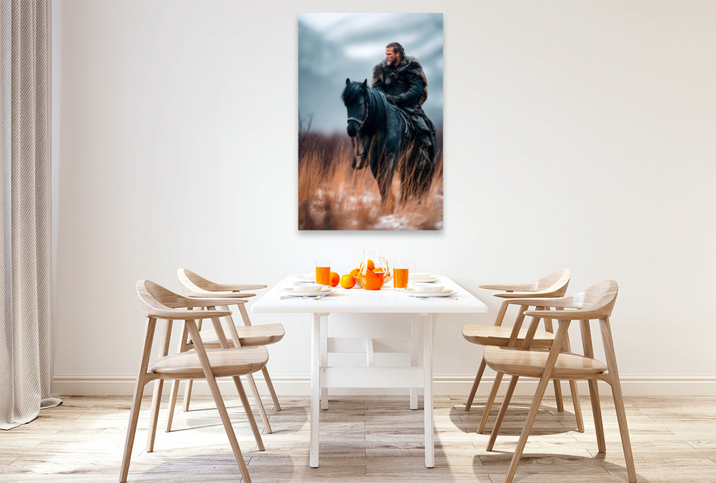 Premium Textil-Leinwand Reiter des Nordens