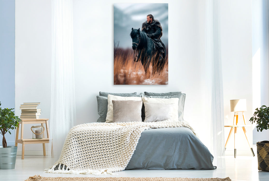 Premium Textil-Leinwand Reiter des Nordens