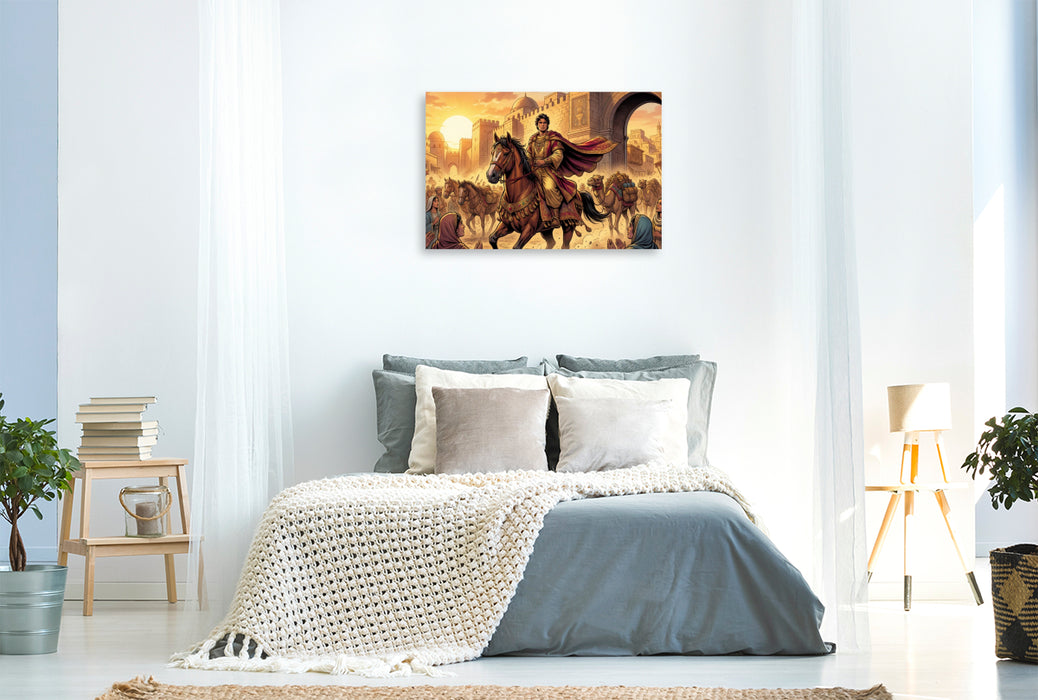 Premium Textil-Leinwand Ben Hur kehrt reich und mächtig zurück