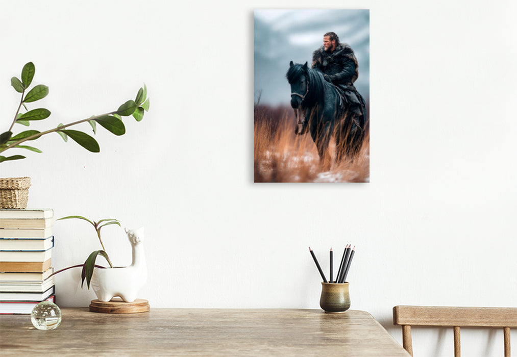 Premium Textil-Leinwand Reiter des Nordens