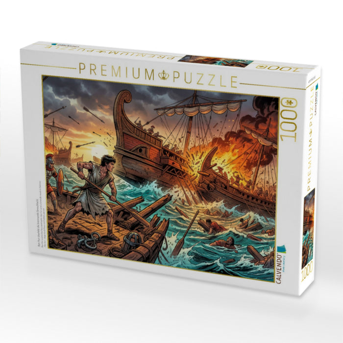 Ben Hur überlebt die brennende Seeschlacht - CALVENDO Foto-Puzzle'