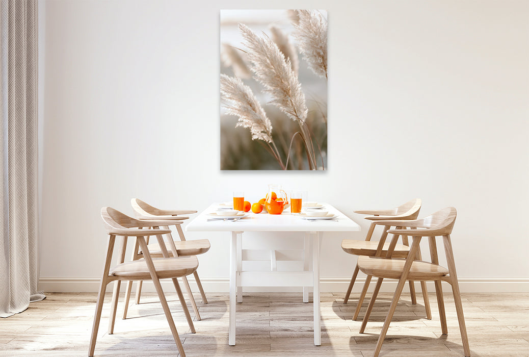 Premium Textil-Leinwand Zarte Natur in stiller Eleganz