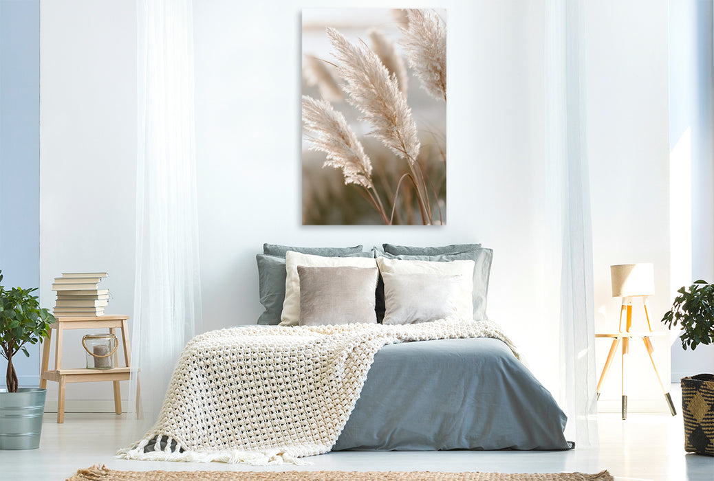 Premium Textil-Leinwand Zarte Natur in stiller Eleganz