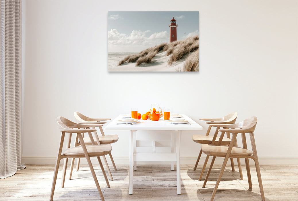 Premium Textil-Leinwand Ein Motiv aus dem Kalender Stille am Horizont