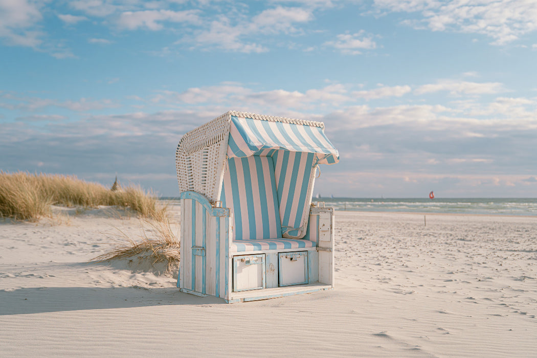 Premium Textil-Leinwand Geborgenheit mit Blick auf den Horizont