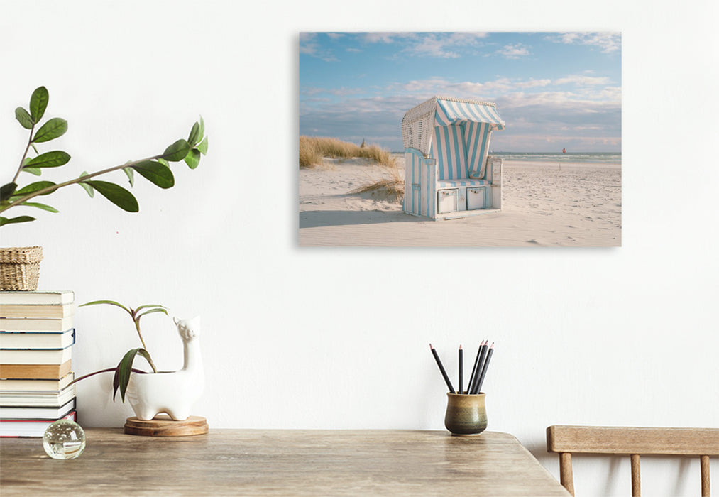 Premium Textil-Leinwand Geborgenheit mit Blick auf den Horizont