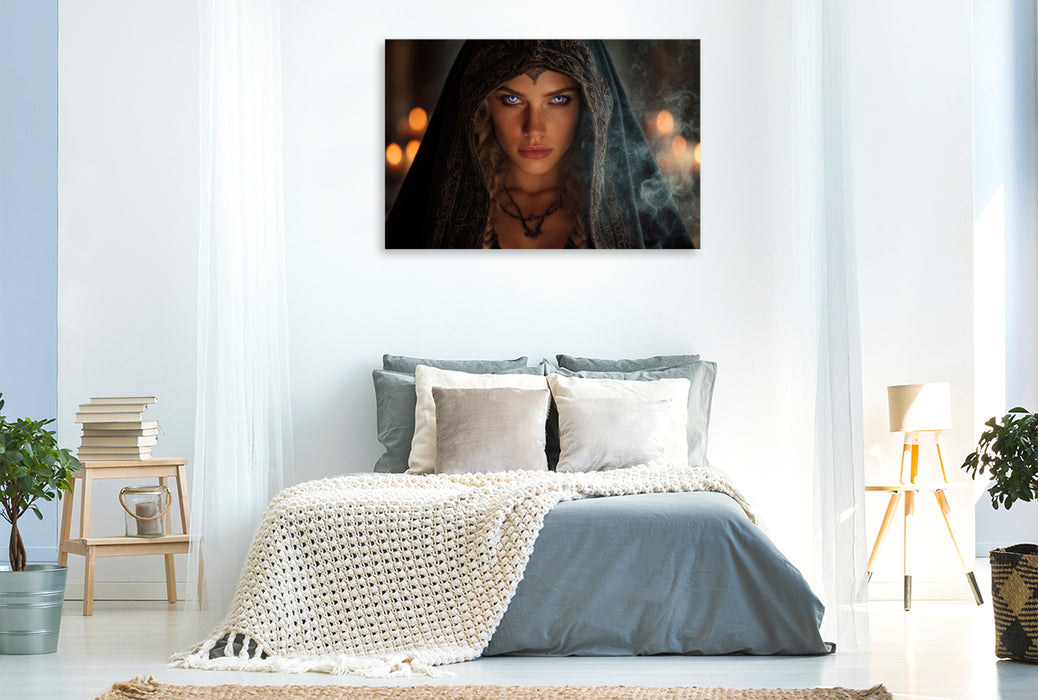 Premium Textil-Leinwand Augen der Magie