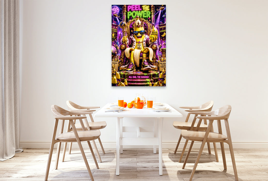 Premium Textil-Leinwand king banana