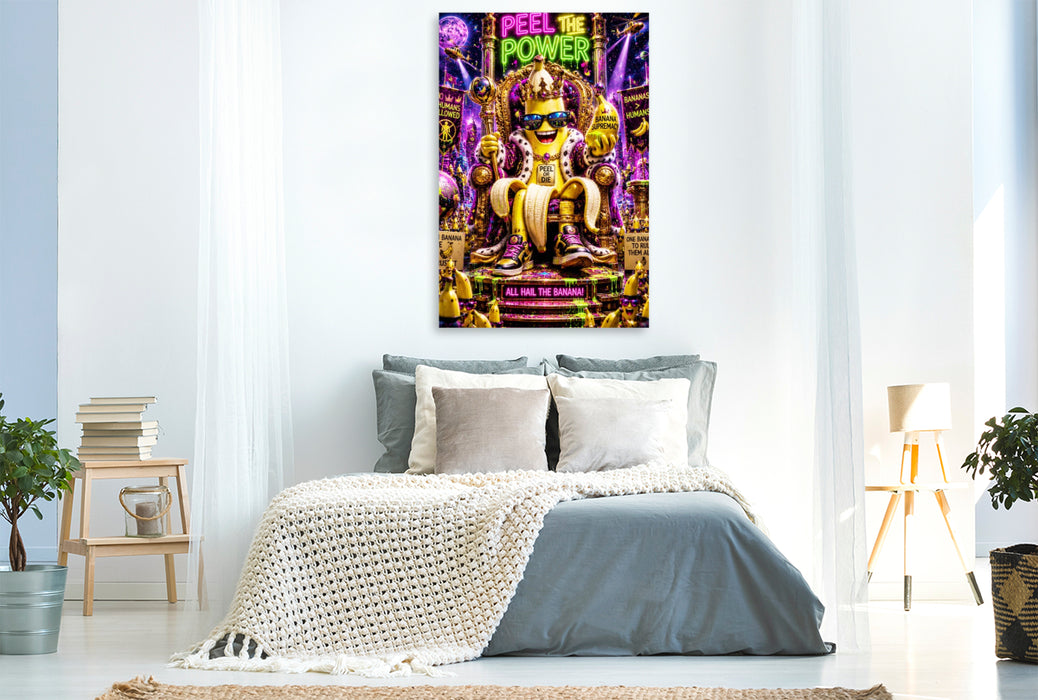Premium Textil-Leinwand king banana