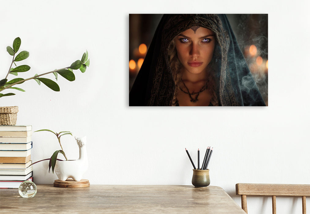 Premium Textil-Leinwand Augen der Magie