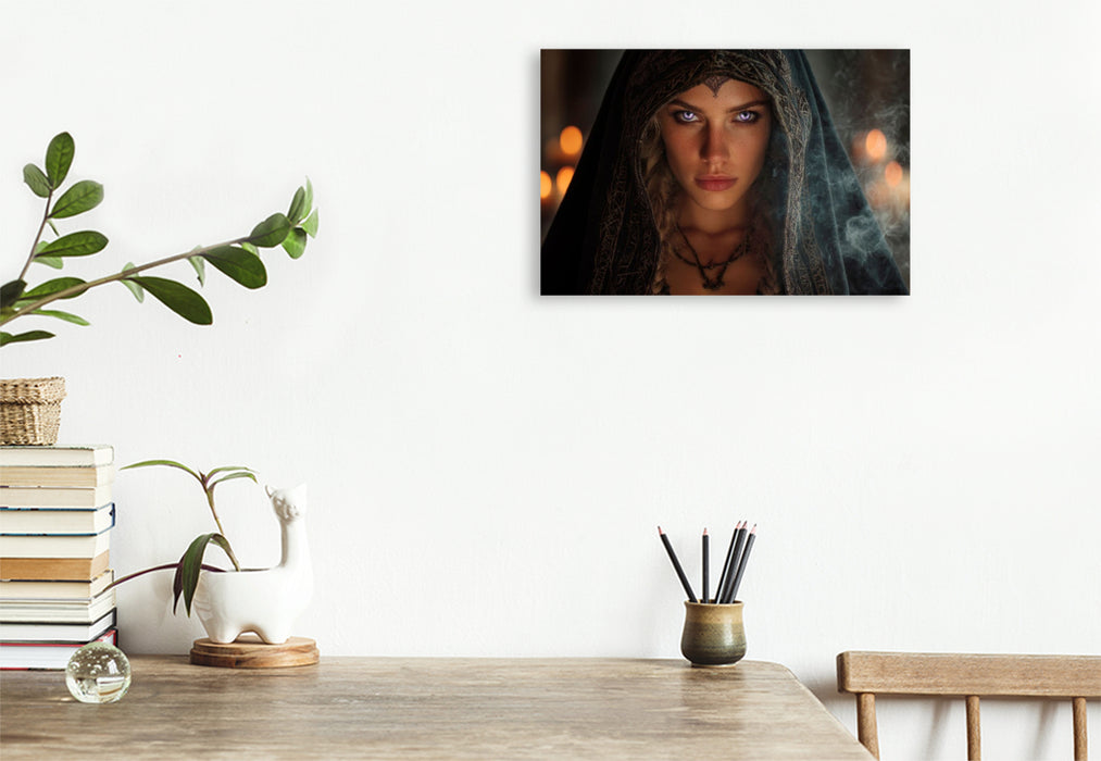 Premium Textil-Leinwand Augen der Magie