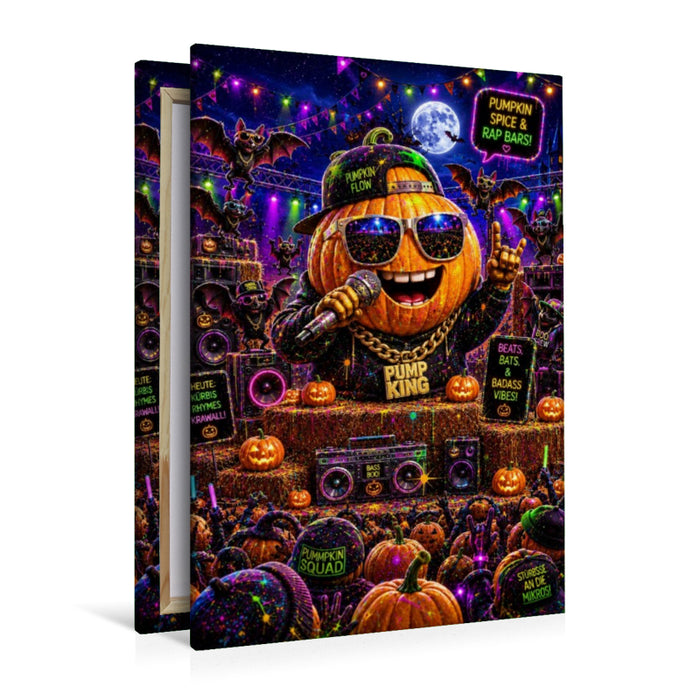 Premium Textil-Leinwand pumpkin party