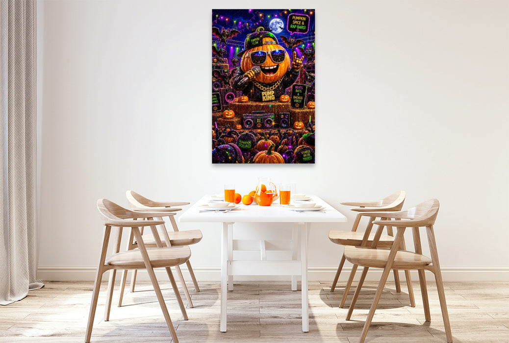 Premium Textil-Leinwand pumpkin party