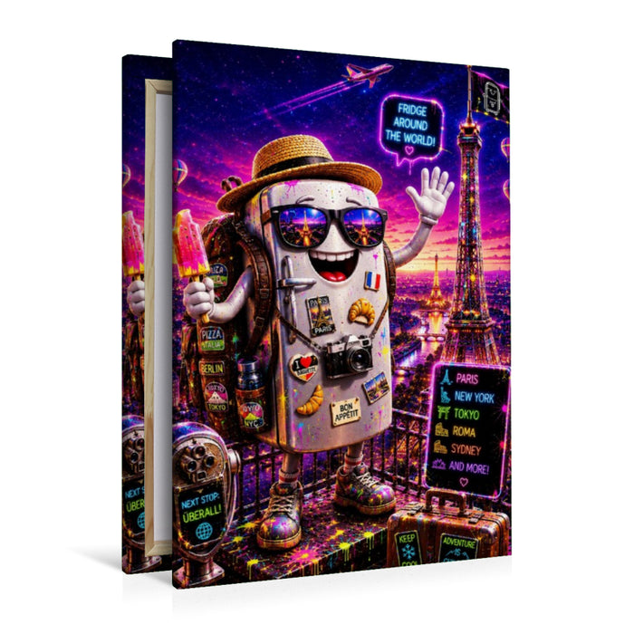 Premium Textil-Leinwand sightseeing fridge