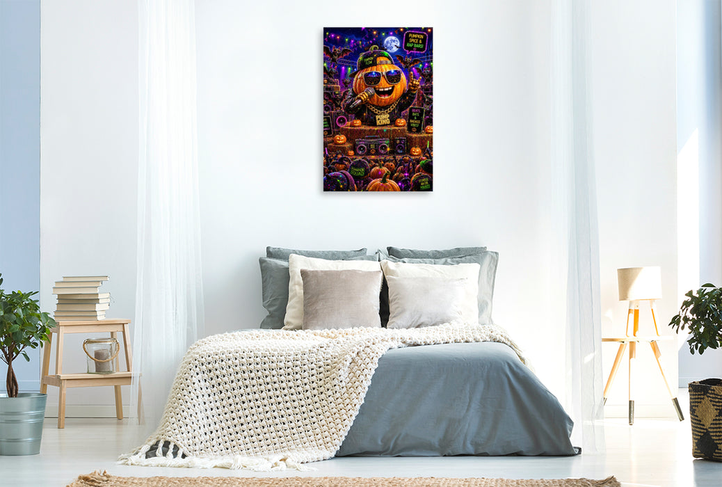 Premium Textil-Leinwand pumpkin party