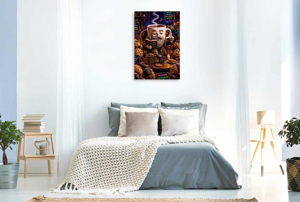 Premium Textil-Leinwand coffee freud