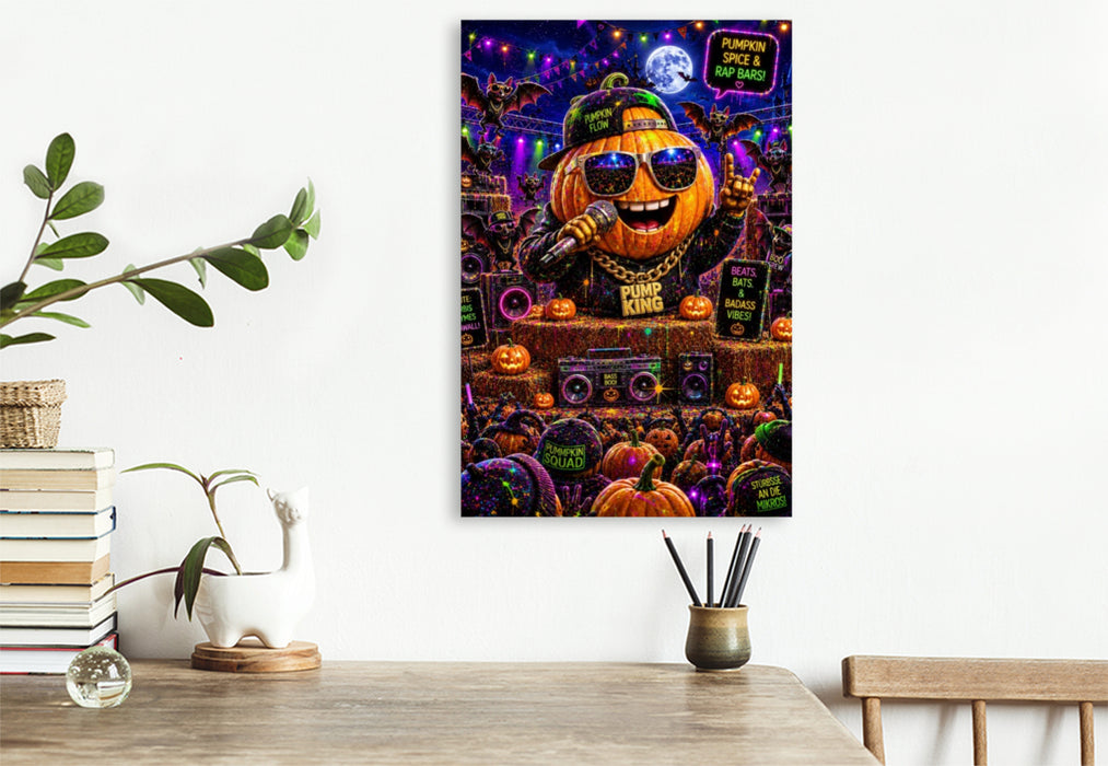 Premium Textil-Leinwand pumpkin party