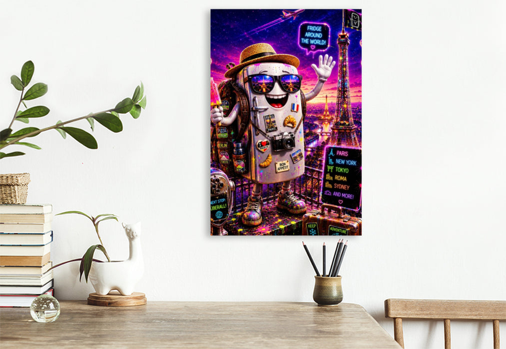 Premium Textil-Leinwand sightseeing fridge