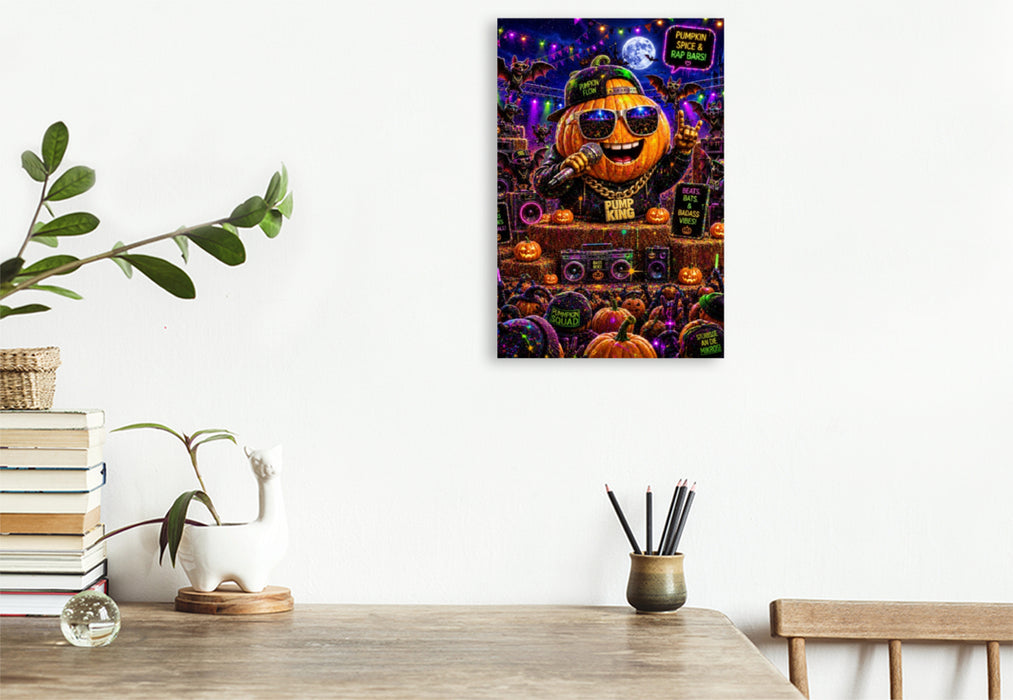 Premium Textil-Leinwand pumpkin party