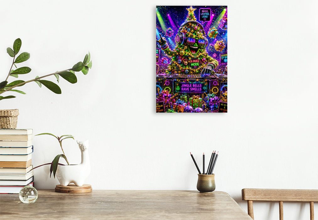 Premium Textil-Leinwand x mas bash