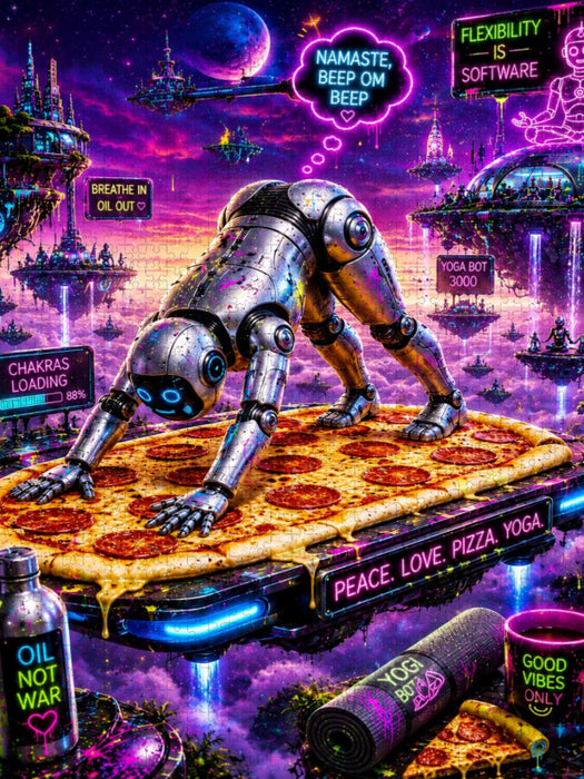 robot yoga - CALVENDO Foto-Puzzle'