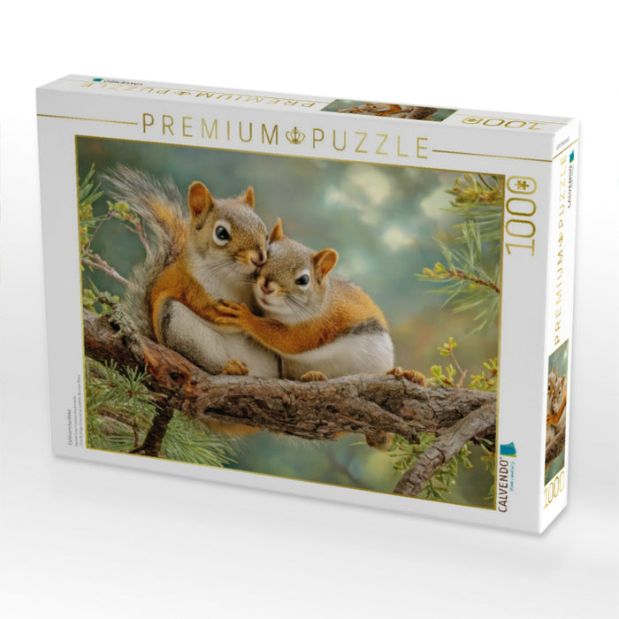 Eichhörnchenliebe - CALVENDO Foto-Puzzle'