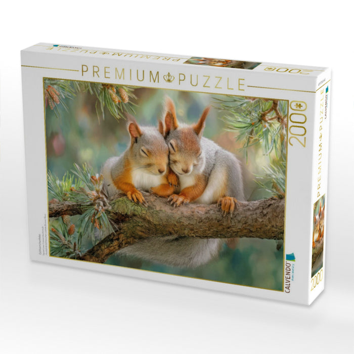 Eichhörnchenliebe - CALVENDO Foto-Puzzle'