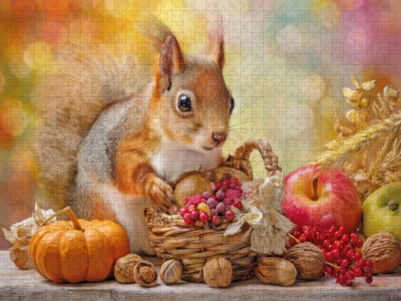 Eichhörnchenliebe - CALVENDO Foto-Puzzle'