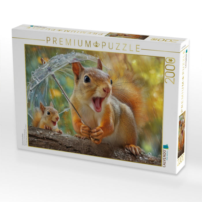 Eichhörnchenliebe - CALVENDO Foto-Puzzle'