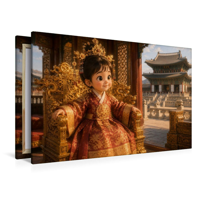 Premium Textil-Leinwand Die kleine Königin von Joseon