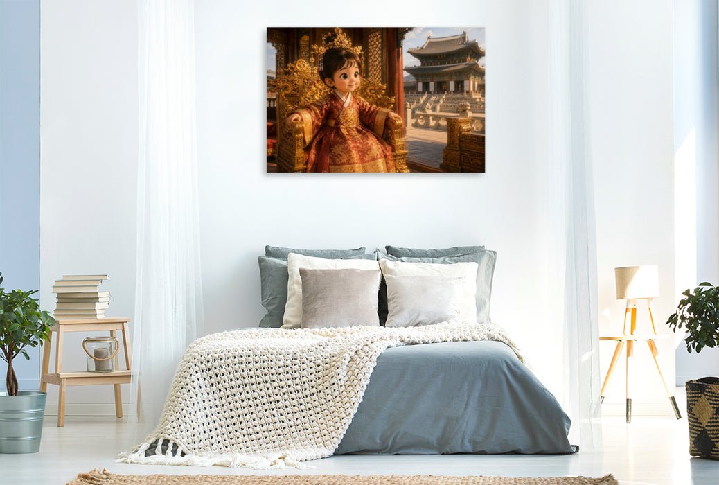 Premium Textil-Leinwand Die kleine Königin von Joseon