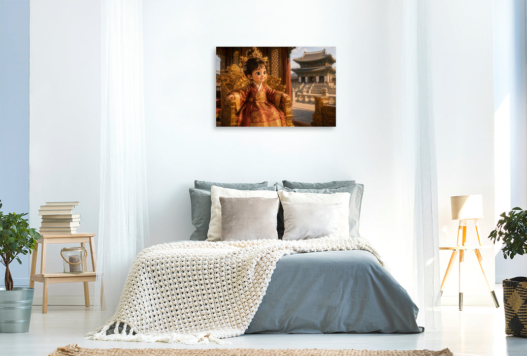 Premium Textil-Leinwand Die kleine Königin von Joseon