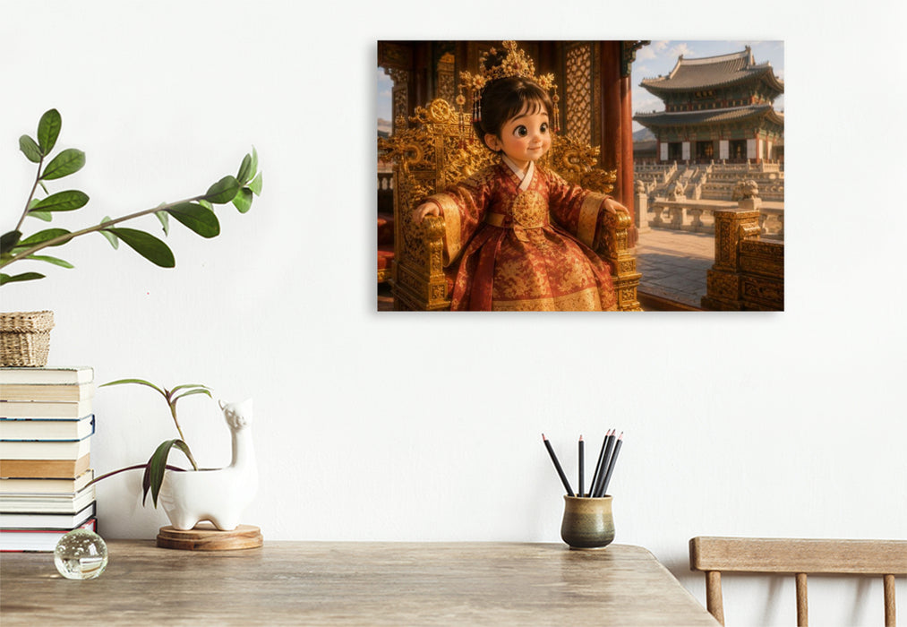 Premium Textil-Leinwand Die kleine Königin von Joseon