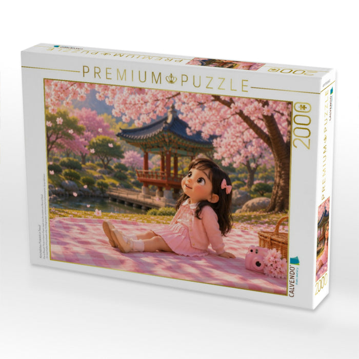 Kirschblüten Picknick in Seoul - CALVENDO Foto-Puzzle'