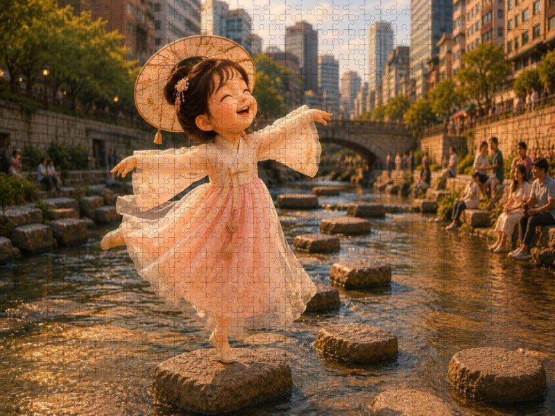 Wasserweg durch Seoul - CALVENDO Foto-Puzzle'