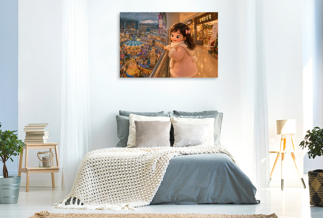 Premium Textil-Leinwand Im Kaufhaus Lotte