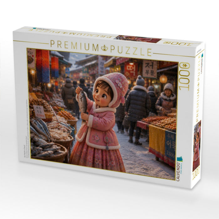 Am Markt in Seoul - CALVENDO Foto-Puzzle'