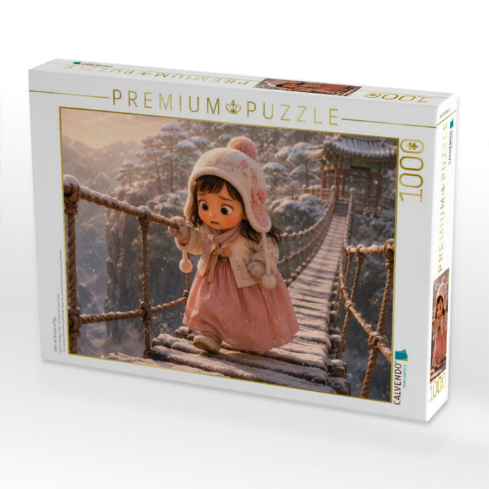 Über die Brücke in Paju - CALVENDO Foto-Puzzle'