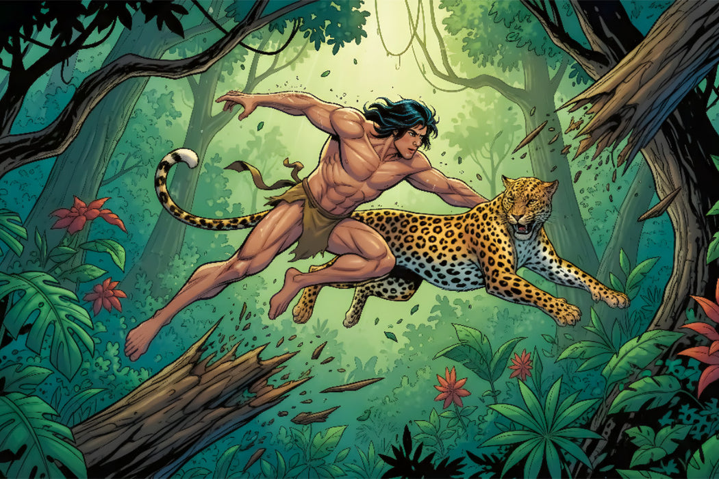 Premium Textil-Leinwand Ein Motiv aus dem Kalender Tarzan – Legende des Dschungels