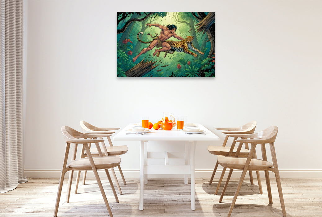 Premium Textil-Leinwand Ein Motiv aus dem Kalender Tarzan – Legende des Dschungels
