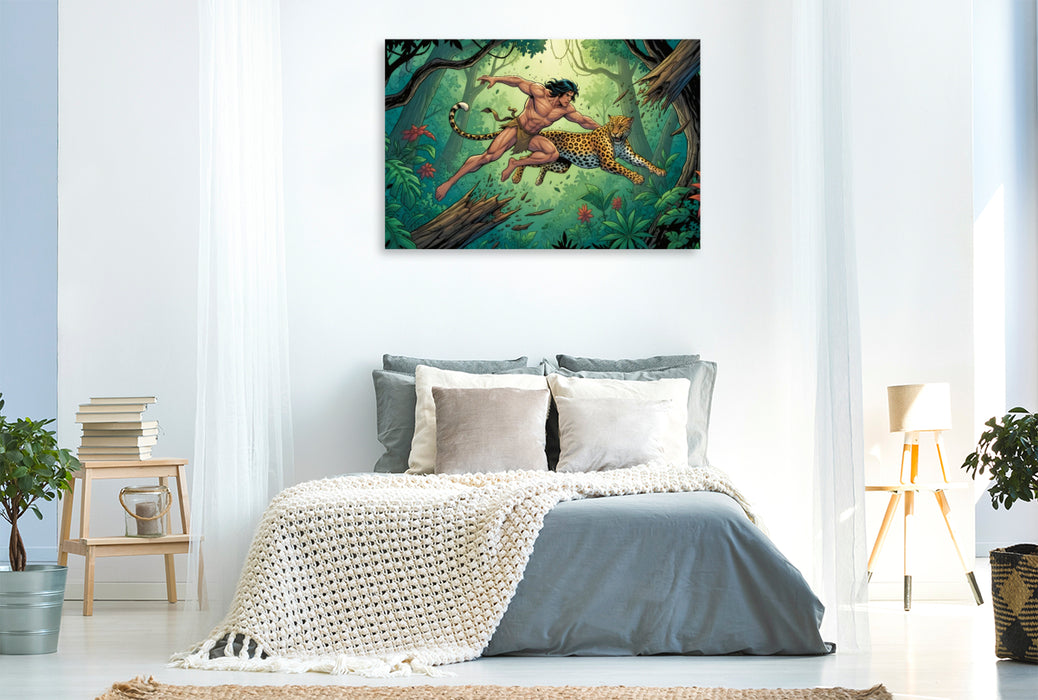 Premium Textil-Leinwand Ein Motiv aus dem Kalender Tarzan – Legende des Dschungels