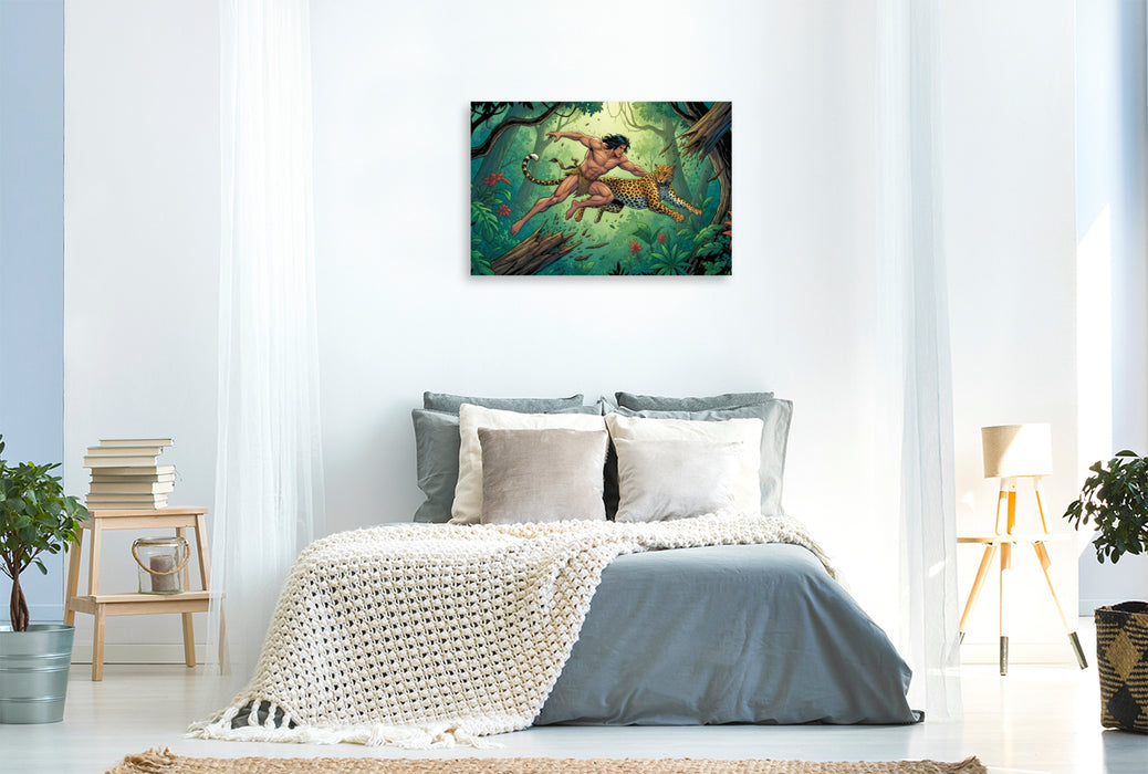 Premium Textil-Leinwand Ein Motiv aus dem Kalender Tarzan – Legende des Dschungels